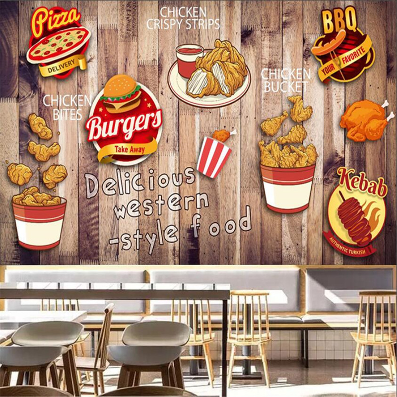 Custom Fried Chicken Burger Wa - Food Snacks Background recension och pris