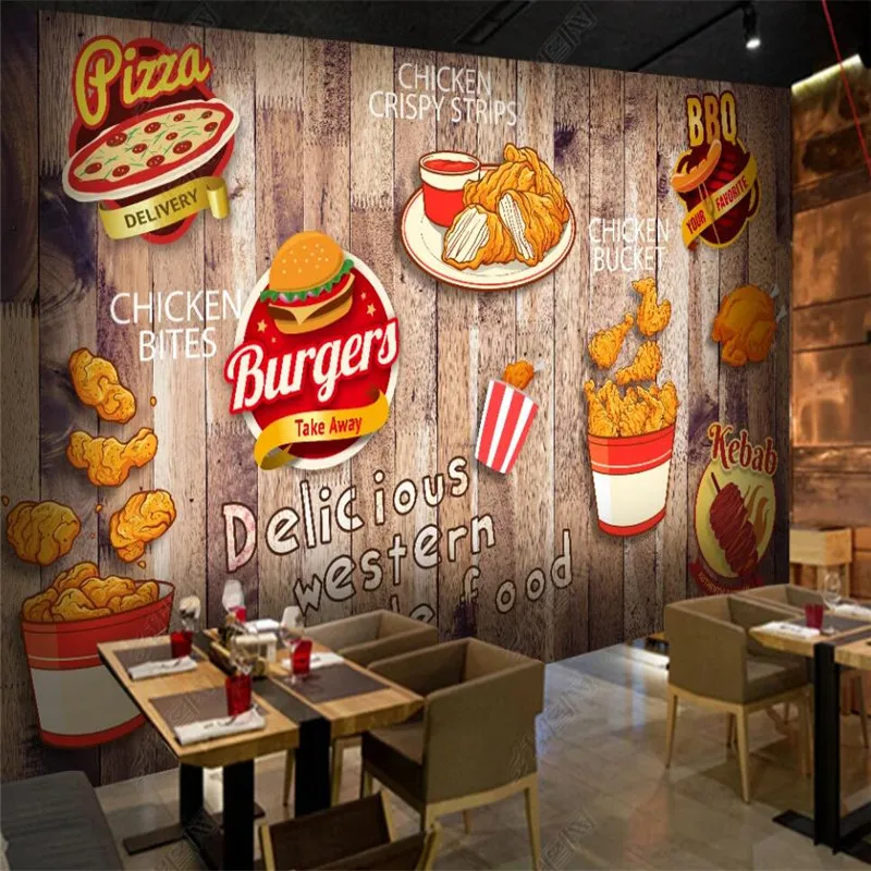 Custom Fried Chicken Burger Wa - Food Snacks Background recension och pris