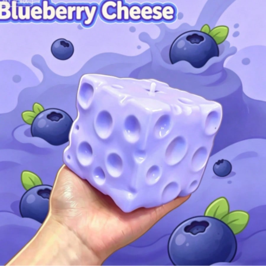 New Blueberry Color Cheese Squ - Food & Snacks Coloring Book Bold & Easy recension och pris