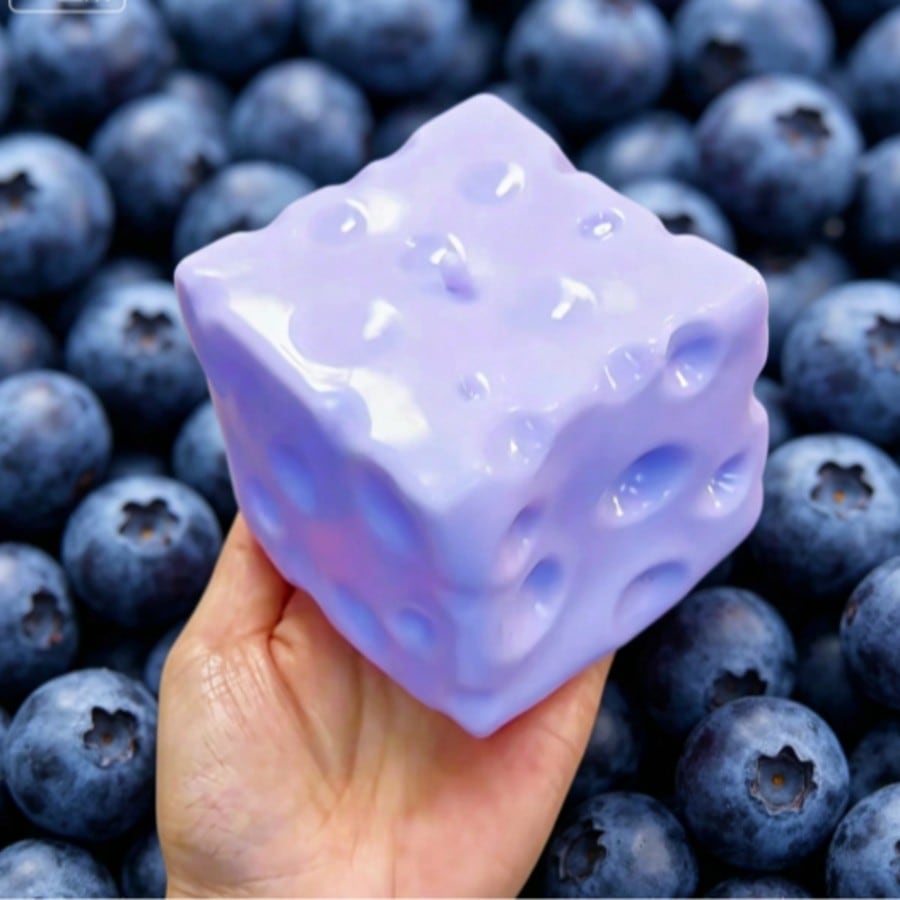 New Blueberry Color Cheese Squ - Food & Snacks Coloring Book Bold & Easy recension och pris