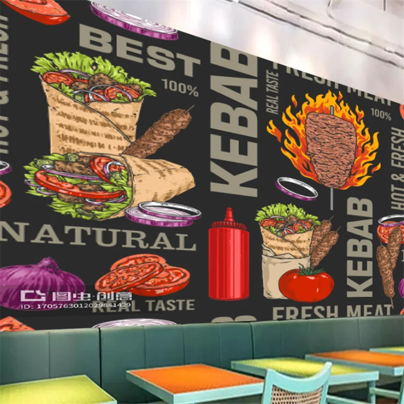 Custom Kebab Fast-food Restaur - Food Snacks Background recension och pris