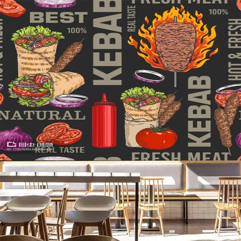 Custom Kebab Fast-food Restaur - Food Snacks Background recension och pris