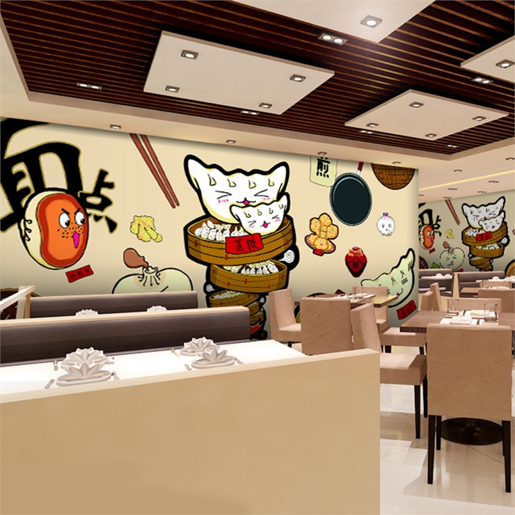 custom 3D Hand painted cartoon - Food Snacks Background recension och pris