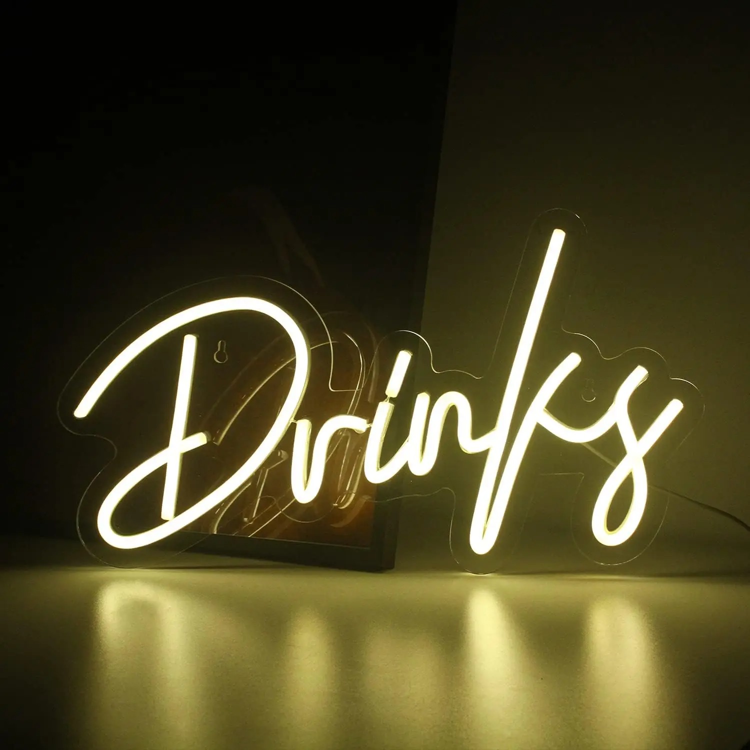 Drinks & Snacks Bar LED Neon L - Food Snacks Background recension och pris