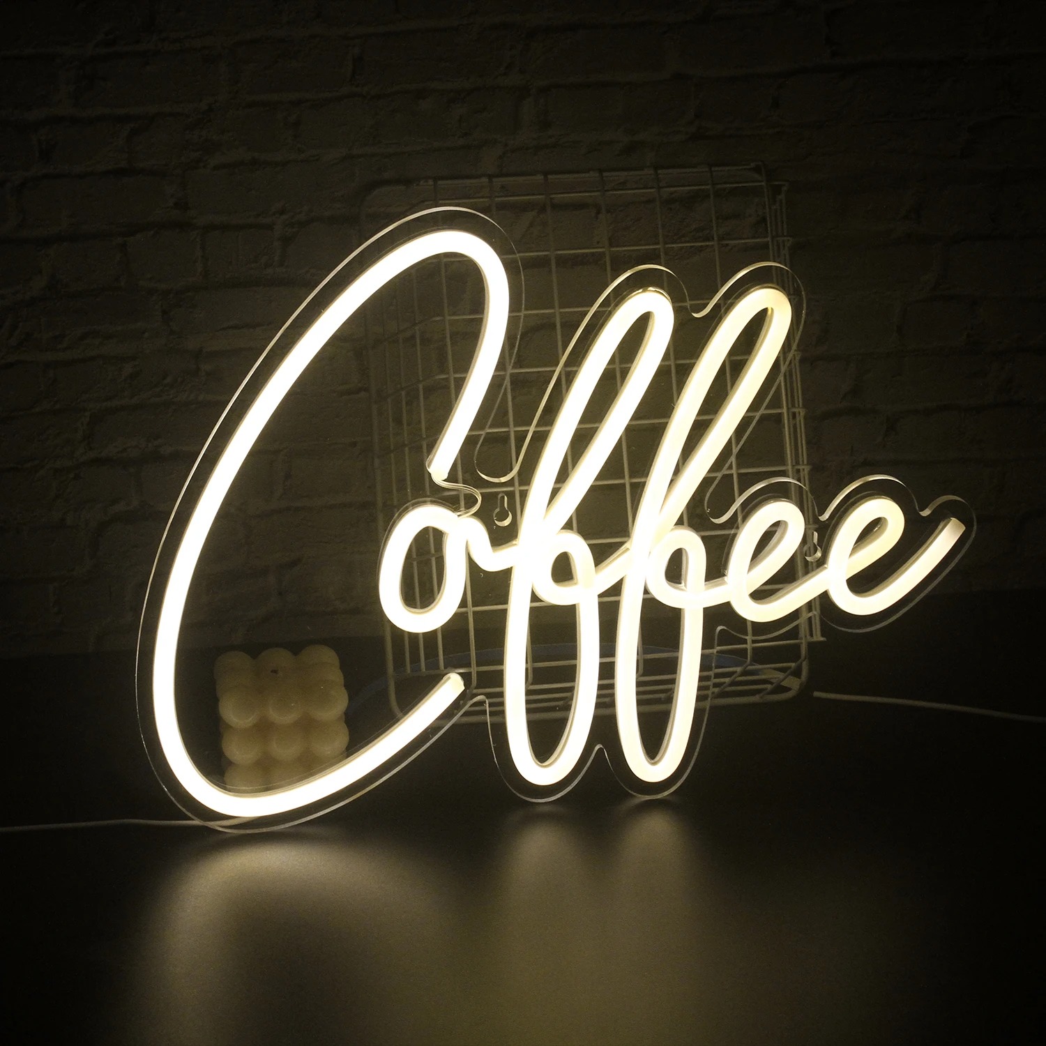 Drinks & Snacks Bar LED Neon L - Food Snacks Background recension och pris