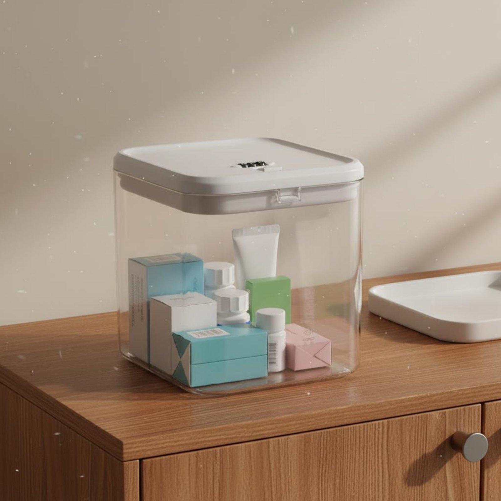 Clear Lockable Box Versatile L - Food & Snacks Coloring Book Bold & Easy recension och pris