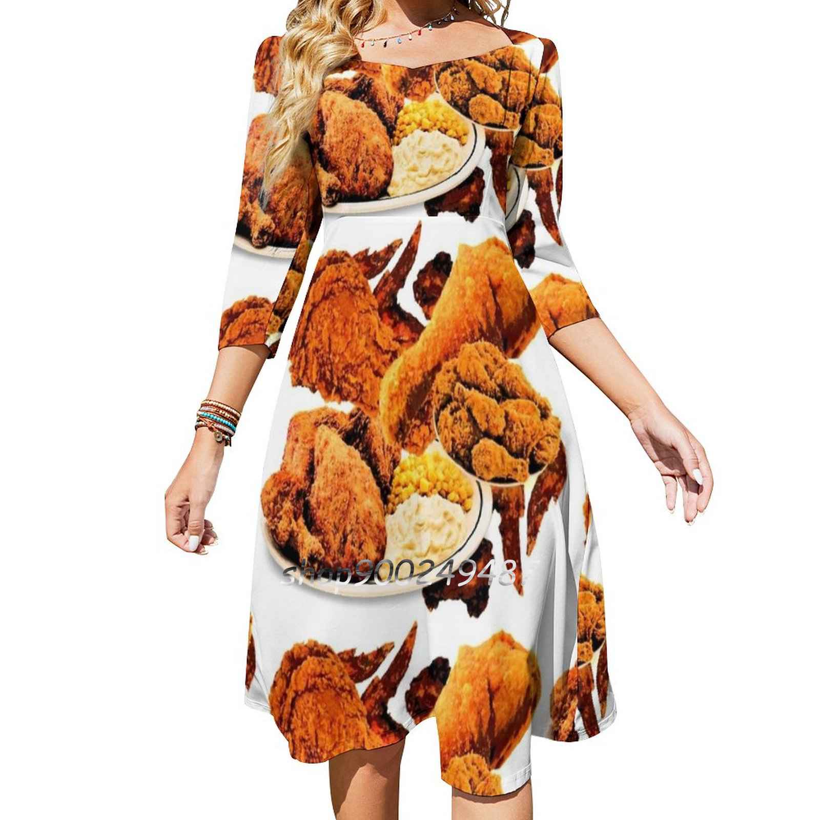 Fried Chicken Sweet Elegant Dr - Yummy Food Snacks recension och pris