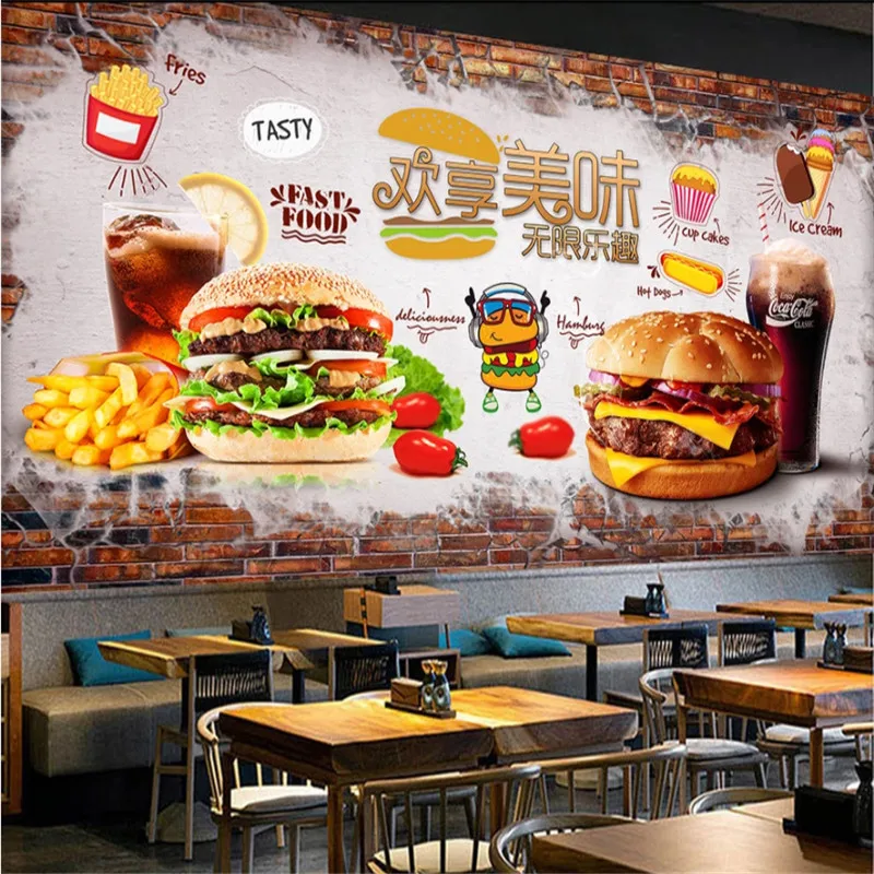 Customized Text Burger French  - Food Snacks Background recension och pris