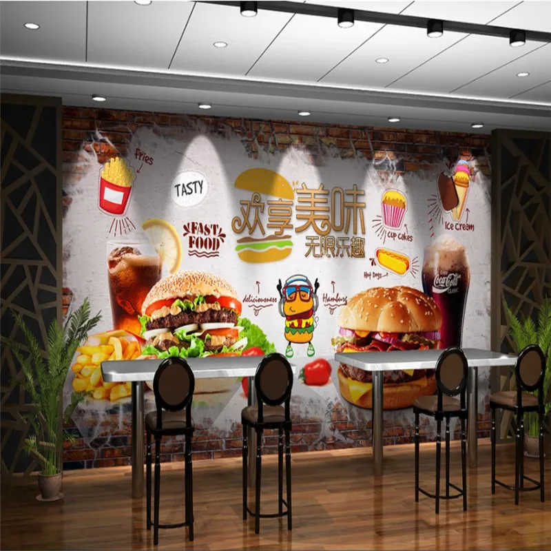 Customized Text Burger French  - Food Snacks Background recension och pris
