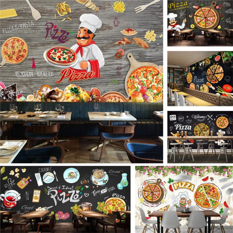 Custom Pizza Fast Food Mural W - Food Snacks Background recension och pris