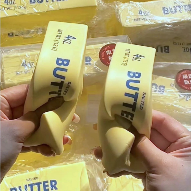 1Pc Butter Squeeze Toy For Adu - Food & Snacks Coloring Book Bold & Easy recension och pris