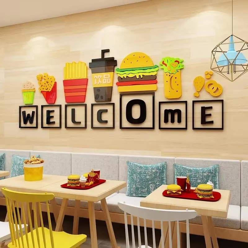 Food Theme Wall Stickers Snack - Food Snacks Background recension och pris