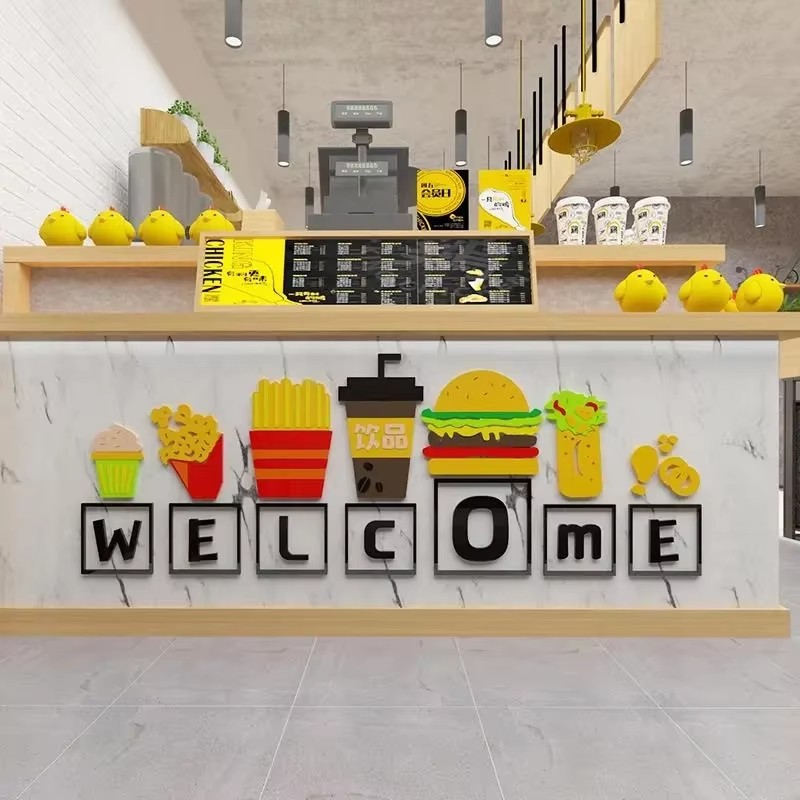 Food Theme Wall Stickers Snack - Food Snacks Background recension och pris