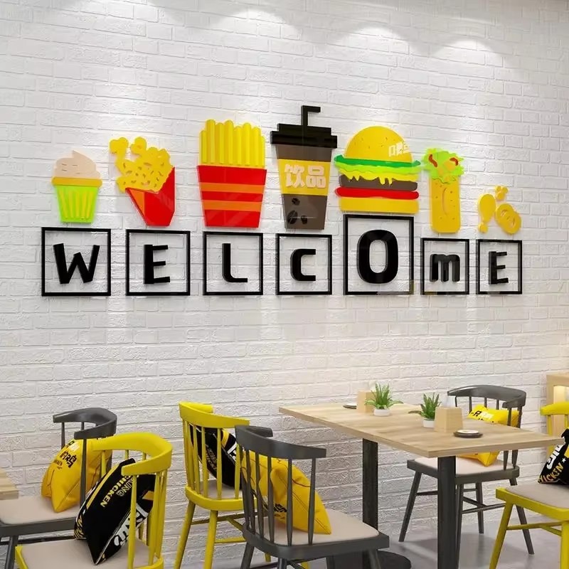 Food Theme Wall Stickers Snack - Food Snacks Background recension och pris