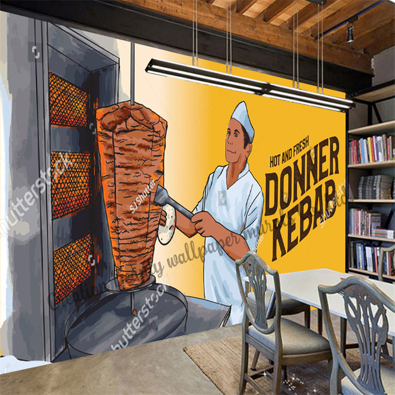 Custom Fast Food Kebab Wallpap - Food Snacks Background recension och pris
