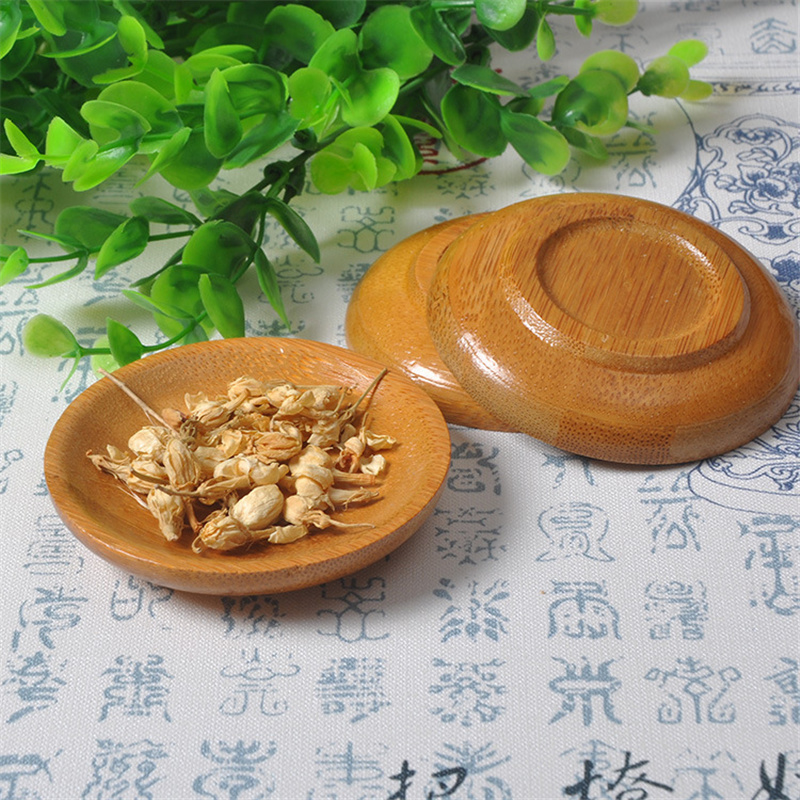 100Pcs/Lot Bamboo Saucer Stora - Food Snacks Background recension och pris