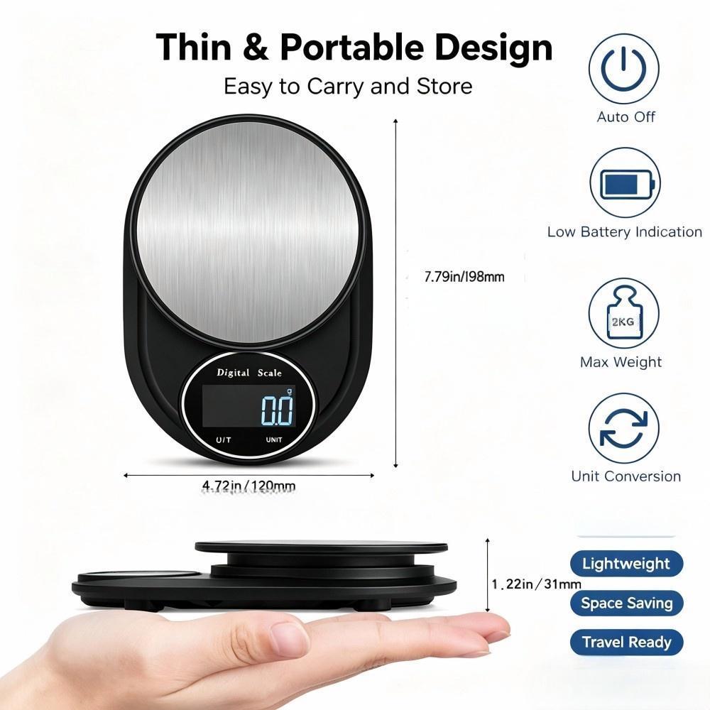 2KG 0.1g Mini Portable Digital - Food & Snacks Coloring Book Bold & Easy Designs For Adults And Kids Bold & Easy Coloring Books recension och pris